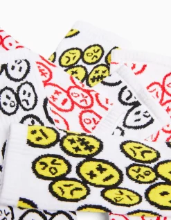 HOMME BERSHKA Chaussettes*Lot 3 paires de chaussettes imprimées