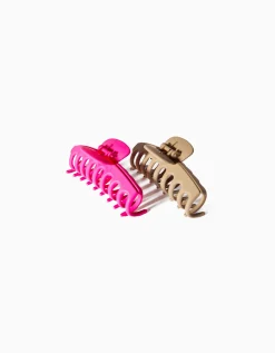 FEMME BERSHKA Accessoires cheveux*Lot 2 pinces à cheveux de couleur
