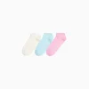 FEMME BERSHKA Chaussettes*Lot 3 socquettes texturées