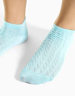 FEMME BERSHKA Chaussettes*Lot 3 socquettes texturées