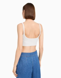 FEMME BERSHKA Packs*Lot 2 T-shirts cropped bretelles larges