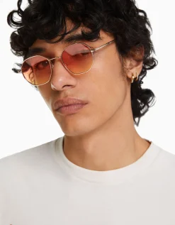 HOMME BERSHKA Lunettes*Lunettes de soleil monture métallique