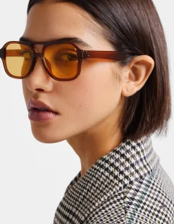 FEMME BERSHKA Lunettes*Lunettes rétro imitation écaille