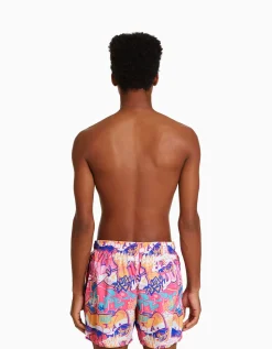 HOMME BERSHKA Tout voir*Maillot de bain imprimé graffiti