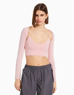 FEMME BERSHKA Tee-shirts*Manchettes basiques