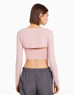 FEMME BERSHKA Tee-shirts*Manchettes basiques