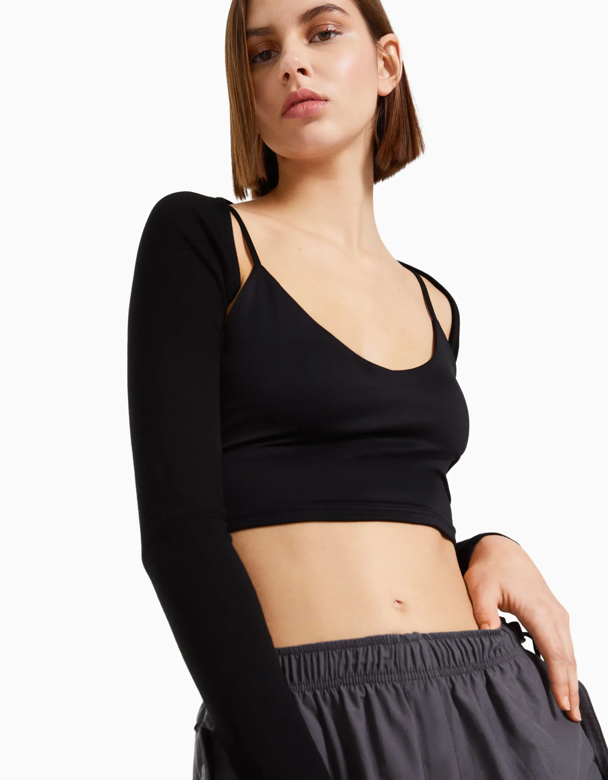 FEMME BERSHKA Tee-shirts*Manchettes basiques