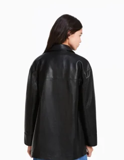 FEMME BERSHKA Vêtements*Manteau court similicuir