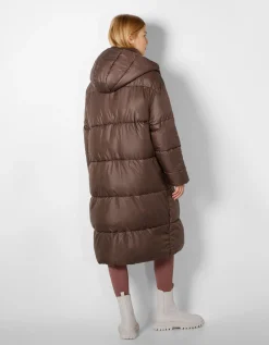 FEMME BERSHKA Trenchs et manteaux*Manteau doudoune long capuche