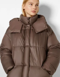 FEMME BERSHKA Trenchs et manteaux*Manteau doudoune long capuche