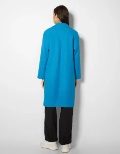 FEMME BERSHKA Trenchs et manteaux*Manteau laine mélangée épaules tombantes
