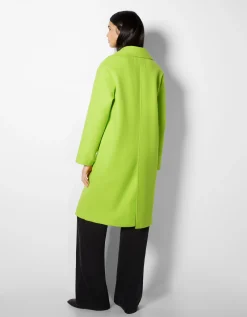 FEMME BERSHKA Trenchs et manteaux*Manteau laine mélangée épaules tombantes