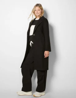 FEMME BERSHKA Trenchs et manteaux*Manteau laine mélangée épaules tombantes