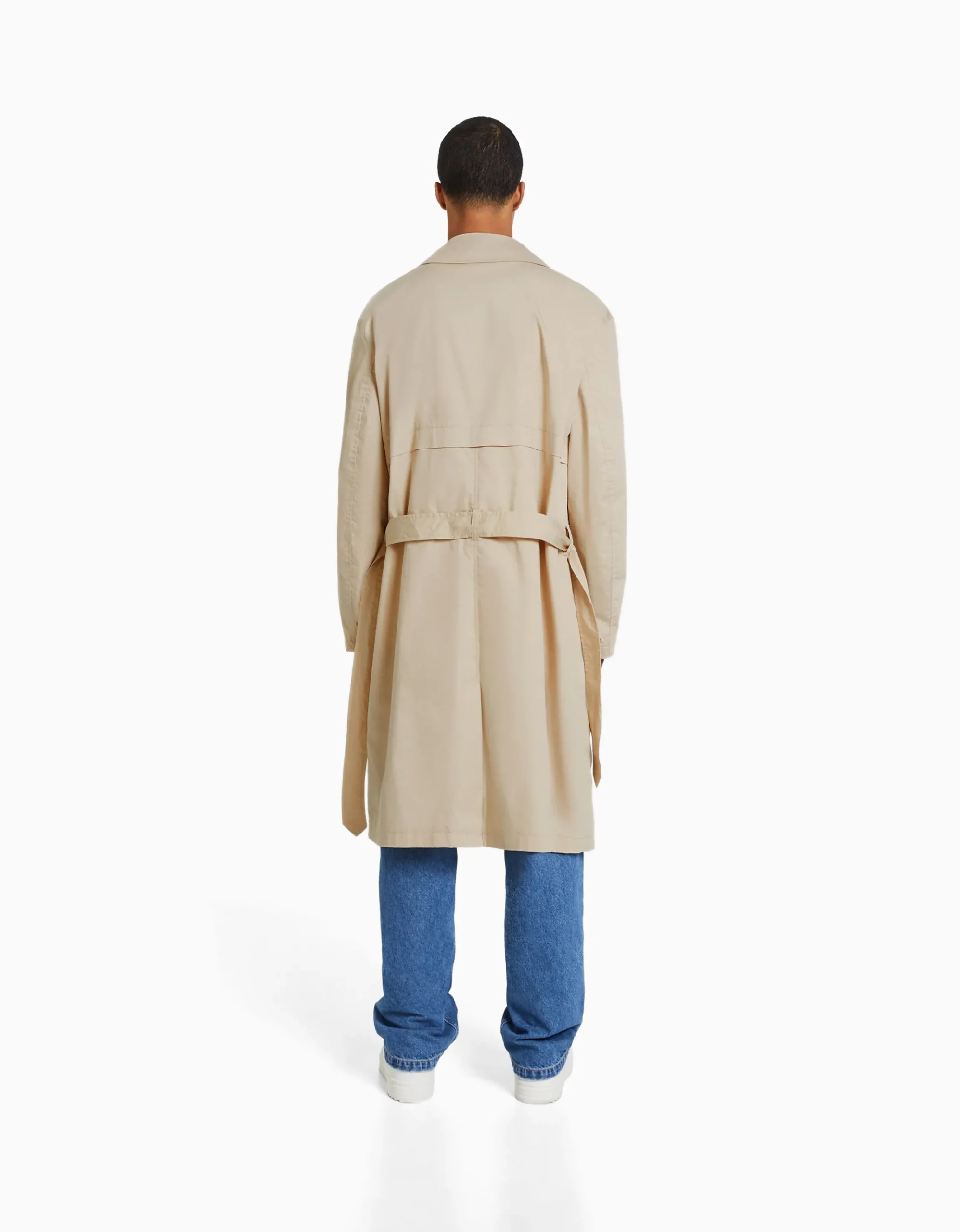 HOMME BERSHKA Blousons et manteaux*Manteau trench coton