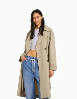 FEMME BERSHKA Best sellers*Manteau trench coton