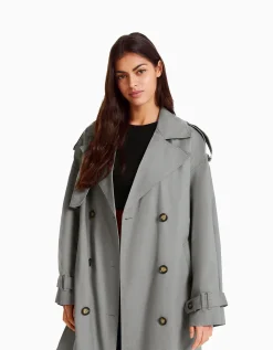 FEMME BERSHKA Vêtements*Manteau trench coton