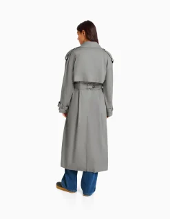 FEMME BERSHKA Vêtements*Manteau trench coton