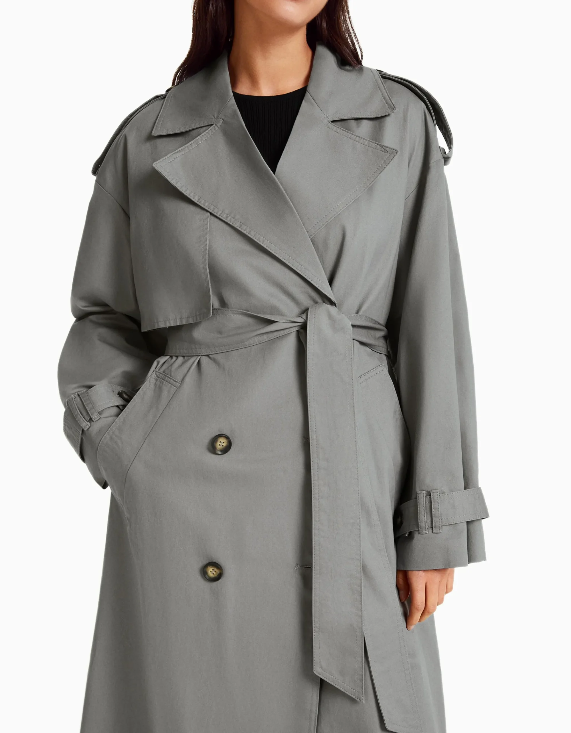 FEMME BERSHKA Vêtements*Manteau trench coton