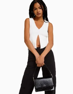 FEMME BERSHKA Tout voir*Minaudière texturée anse