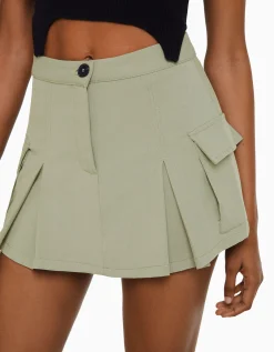 FEMME BERSHKA Jupes*Minijupe tailoring cargo poches
