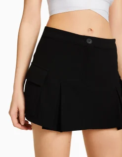 FEMME BERSHKA Vêtements*Mini-jupe tailoring cargo poches