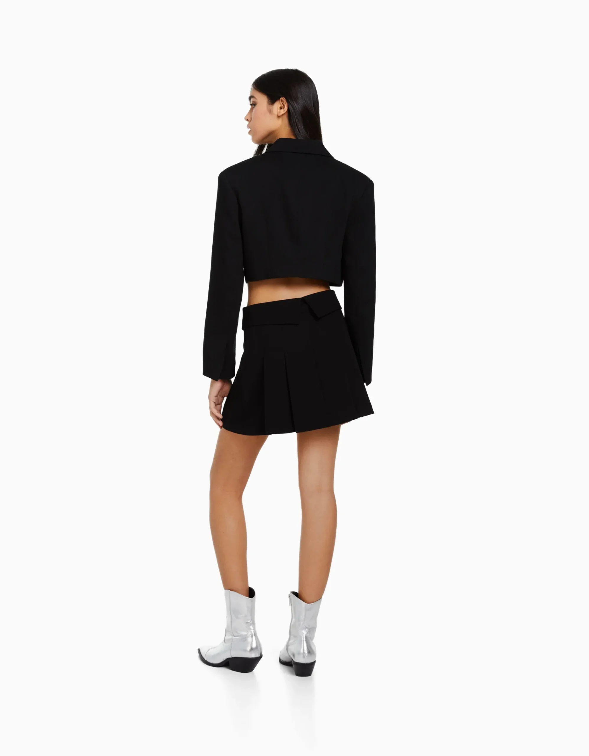 FEMME BERSHKA Vêtements*Mini-jupe tailoring plissée