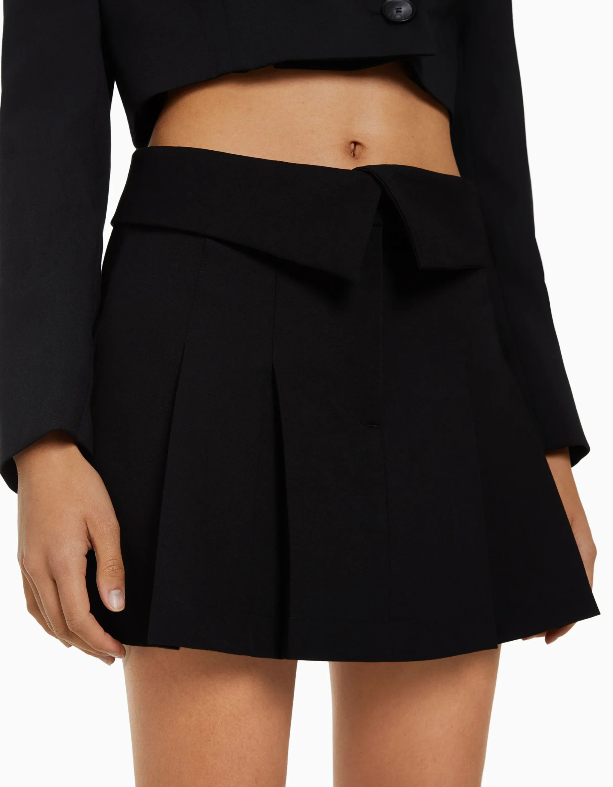 FEMME BERSHKA Vêtements*Mini-jupe tailoring plissée
