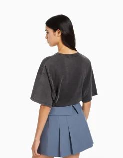 FEMME BERSHKA Vêtements*Minijupe tailoring plissée