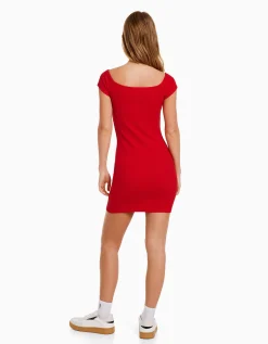 FEMME BERSHKA Robes*Mini-robe Bardot