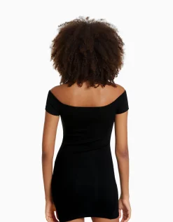 FEMME BERSHKA Vêtements*Mini-robe Bardot