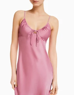 FEMME BERSHKA Vêtements*Mini-robe bretelles fluide satinée fronces