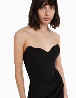 FEMME BERSHKA Vêtements*Mini-robe corset portefeuille