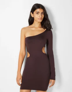 FEMME BERSHKA Robes*Mini-robe manches longues asymétrique cut out