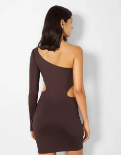 FEMME BERSHKA Robes*Mini-robe manches longues asymétrique cut out