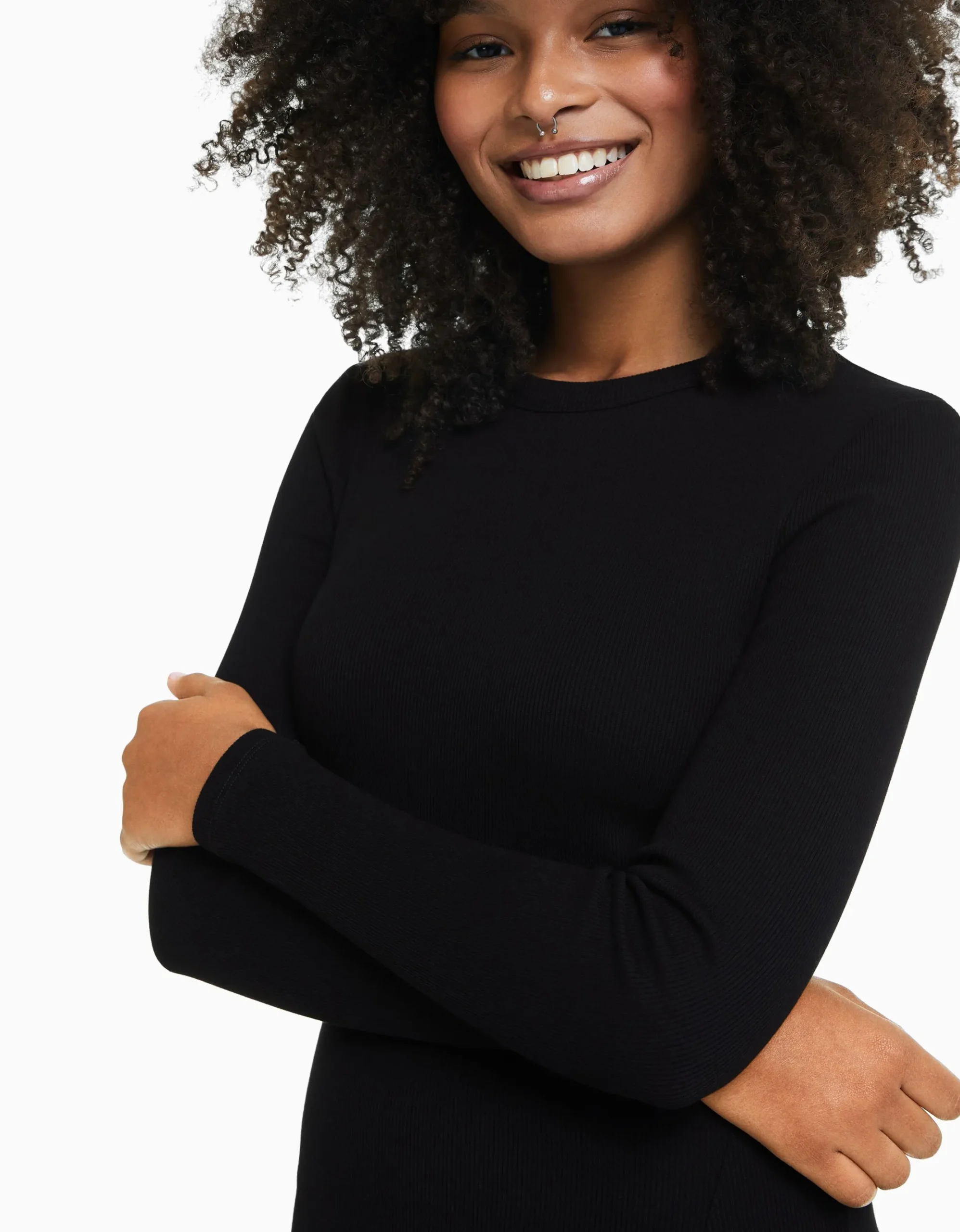 FEMME BERSHKA Vêtements*Mini-robe manches longues bord-côte