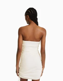 FEMME BERSHKA Robes*Mini-robe moulante fronces latérales