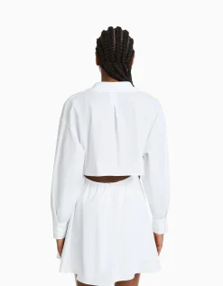 FEMME BERSHKA Robes*Mini-robe popeline volume