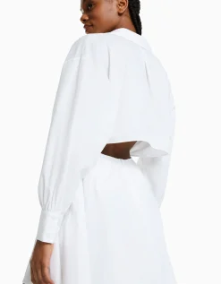 FEMME BERSHKA Robes*Mini-robe popeline volume