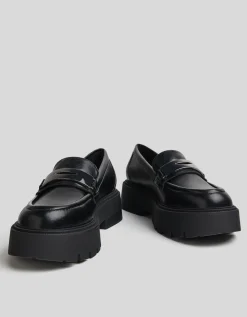 FEMME BERSHKA Chaussures plates*Mocassins détail métallisé