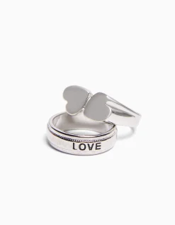FEMME BERSHKA One Love*Pack 3 bagues love