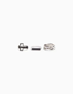 HOMME BERSHKA Tout voir*Pack 3 bagues nœud