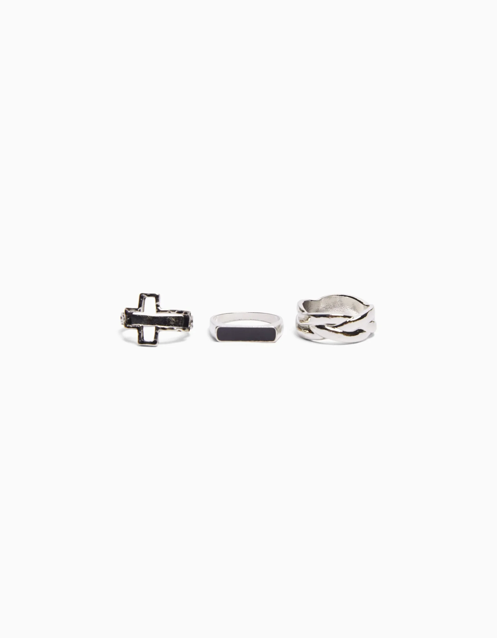 HOMME BERSHKA Tout voir*Pack 3 bagues nœud