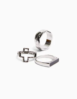 HOMME BERSHKA Tout voir*Pack 3 bagues nœud