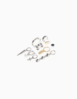 HOMME BERSHKA Tout voir*Pack 10 boucles d’oreilles croix