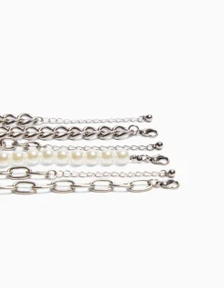 HOMME BERSHKA Tout voir*Pack 3 bracelets perles maillons