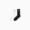 HOMME BERSHKA Chaussettes*Pack 2 chaussettes brodées