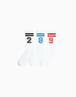 HOMME BERSHKA Chaussettes*Pack 3 chaussettes chiffre