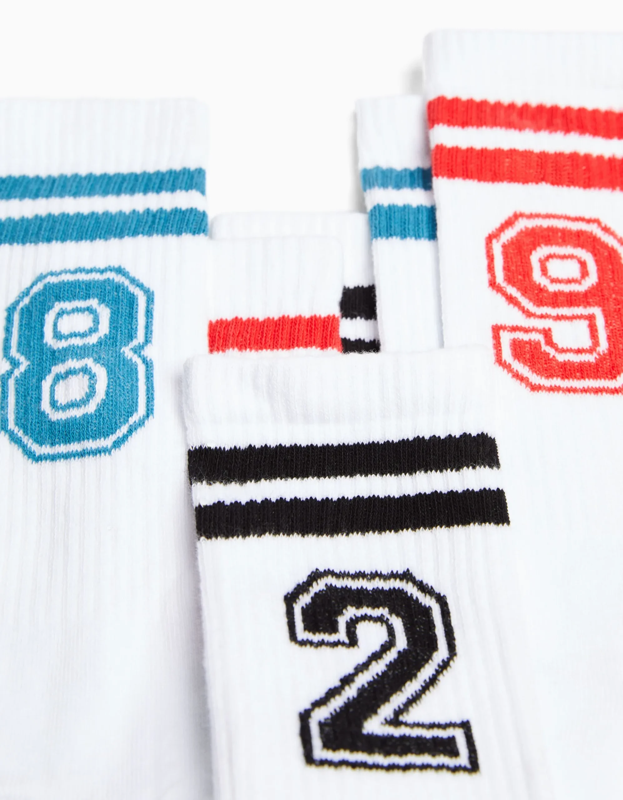 HOMME BERSHKA Chaussettes*Pack 3 chaussettes chiffre
