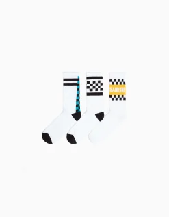HOMME BERSHKA Chaussettes*Pack 3 chaussettes imprimé damier
