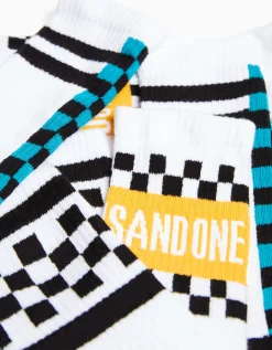 HOMME BERSHKA Chaussettes*Pack 3 chaussettes imprimé damier